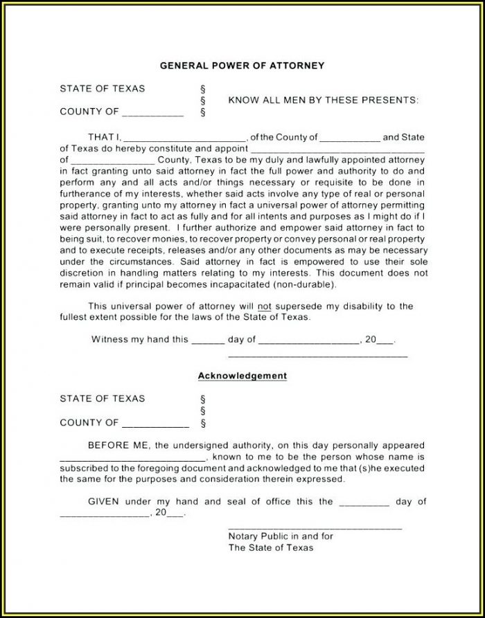Florida Durable Power Of Attorney Form Free Download Florida Durable Power Of Attorney Form Free Download