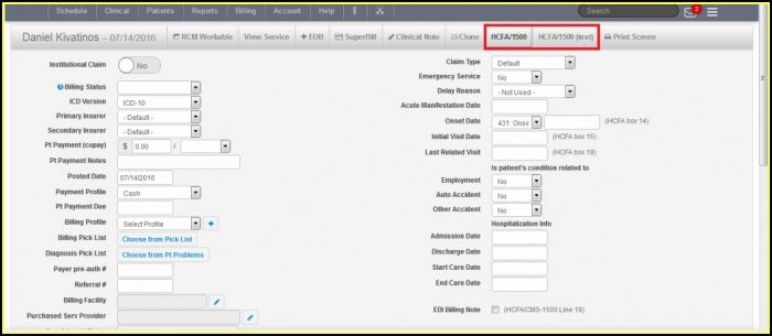 Free Cms 1500 Form Pdf Fillable Free Cms 1500 Form Pdf Fillable