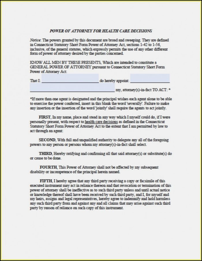 Free Florida General Durable Power Of Attorney Form Free Florida General Durable Power Of Attorney Form
