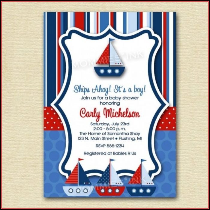 Free Nautical Birthday Invitation Templates Free Nautical Birthday Invitation Templates