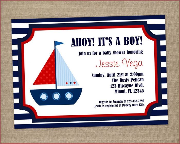 Free Nautical Invitation Templates Free Nautical Invitation Templates