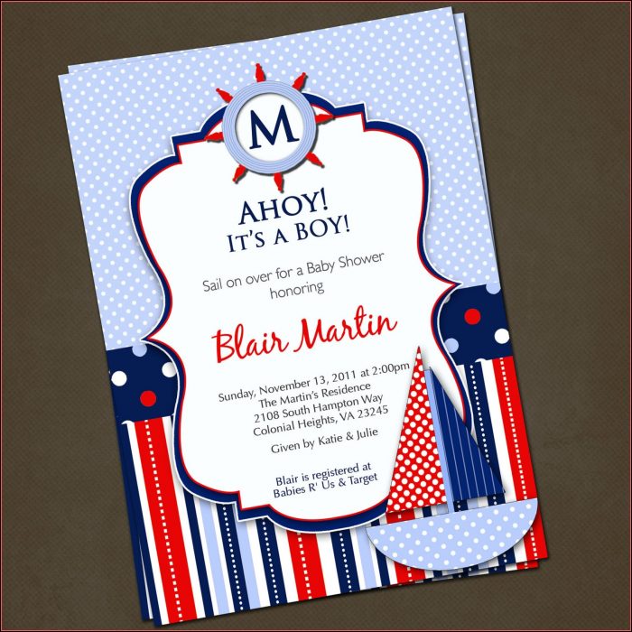 Free Nautical Themed Invitation Templates Free Nautical Themed Invitation Templates