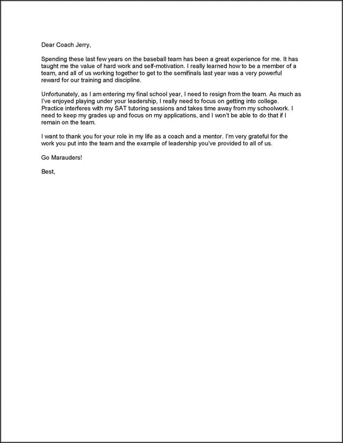 Free Online Resignation Letter Template Free Online Resignation Letter Template