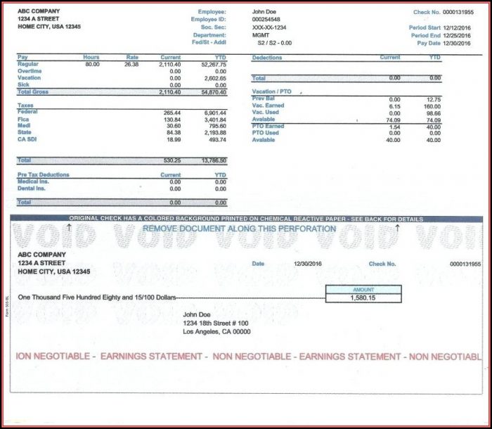 Free Payroll Stub Template Downloads Free Payroll Stub Template Downloads