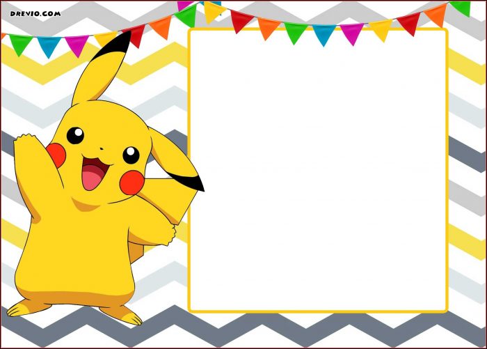 Free Pokemon Party Invitation Template Free Pokemon Party Invitation Template