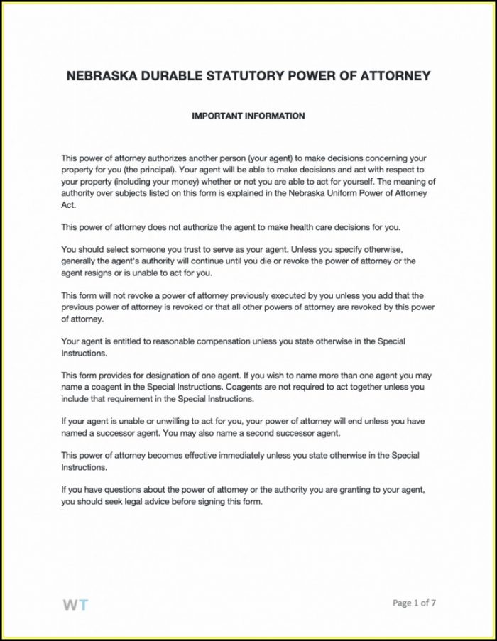 Free Power Of Attorney Form Texas Pdf Free Power Of Attorney Form Texas Pdf