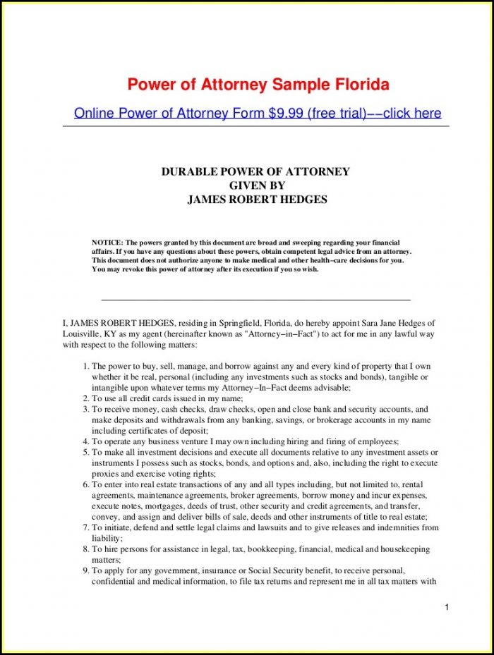 Free Printable Durable Power Of Attorney Form For Oklahoma Free Printable Durable Power Of Attorney Form For Oklahoma