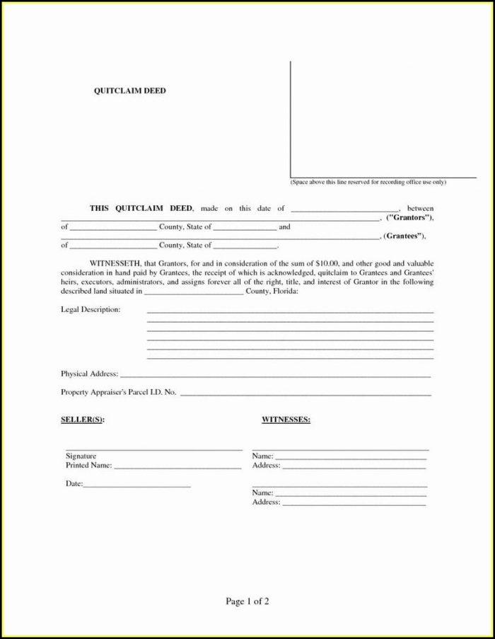 Free Printable Quit Claim Deed Form Free Printable Quit Claim Deed Form