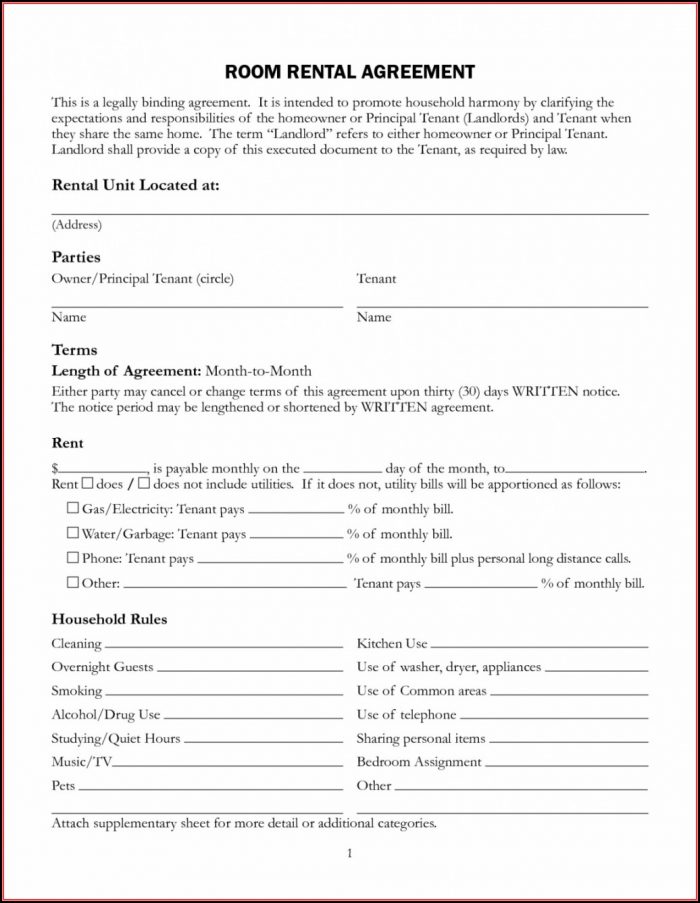 Free Rental Lease Agreement Template Word Free Rental Lease Agreement Template Word