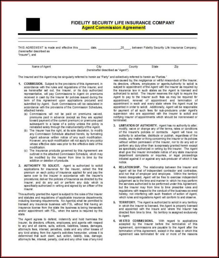 Free Sales Commission Agreement Template Uk Free Sales Commission Agreement Template Uk