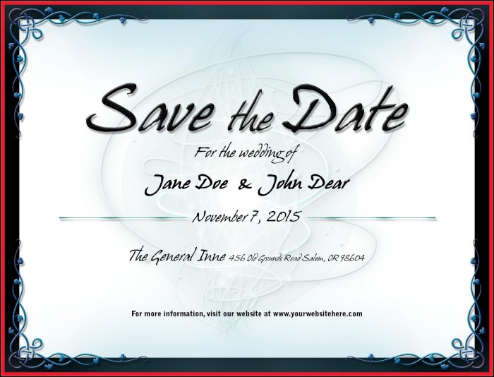 Free Save The Date Birthday Email Templates Free Save The Date Birthday Email Templates