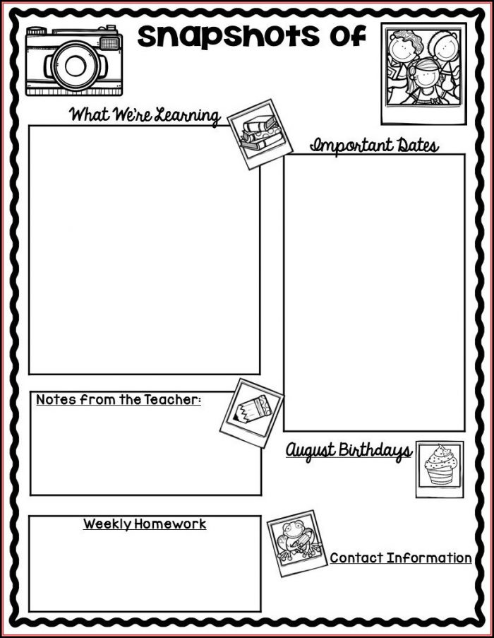Free School Newsletter Templates For Teachers Free School Newsletter Templates For Teachers
