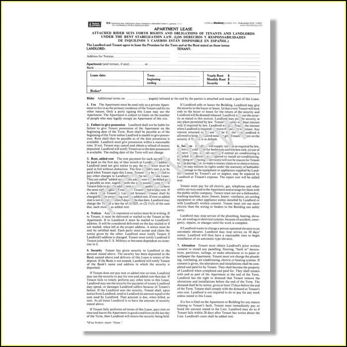 Free Standard Form Of Store Lease The Real Estate Board Of New York Free Standard Form Of Store Lease The Real Estate Board Of New York