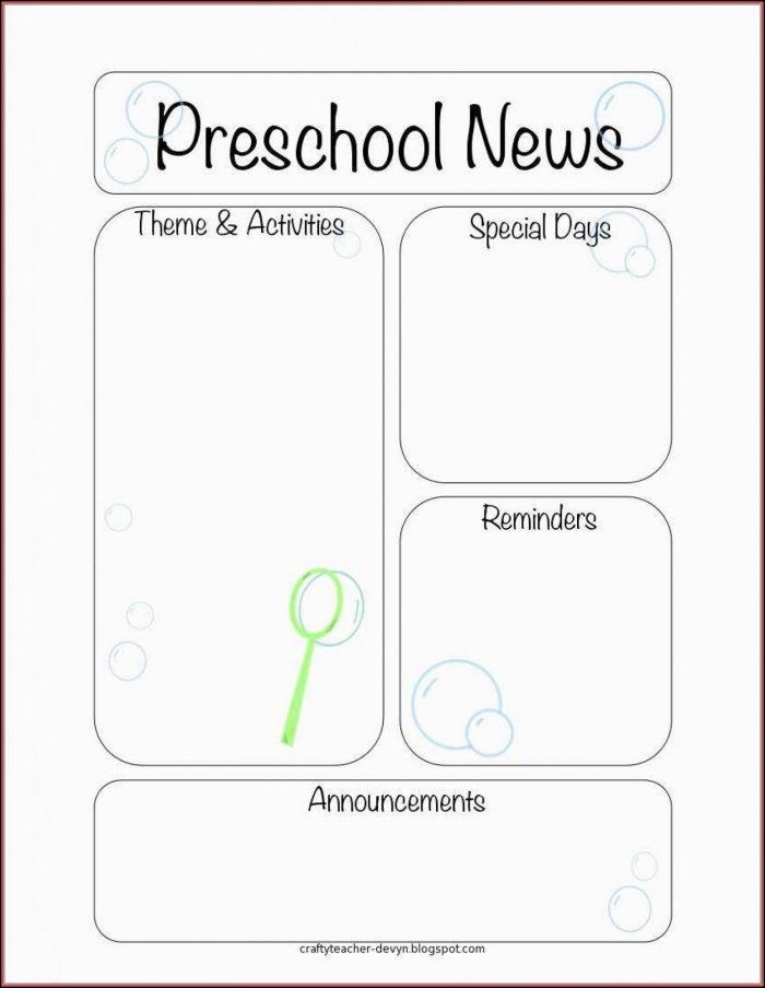 Free Weekly Classroom Newsletter Template Free Weekly Classroom Newsletter Template