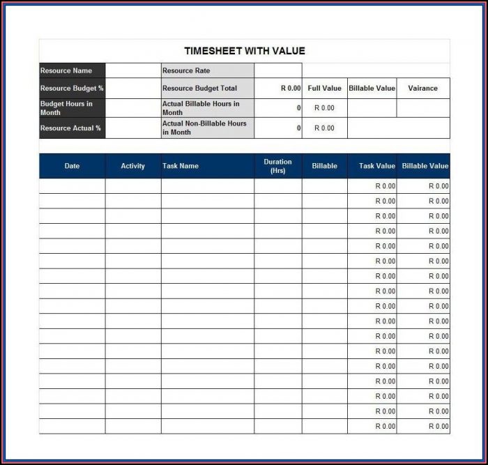 Free Weekly Timesheet Template Excel Free Weekly Timesheet Template Excel