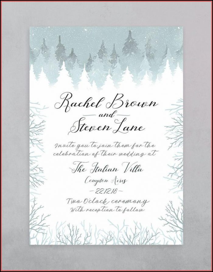 Free Winter Wonderland Invitations Templates Free Winter Wonderland Invitations Templates