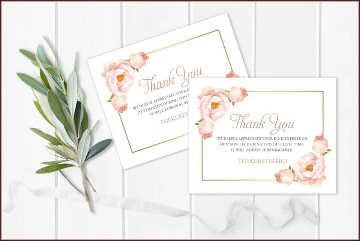 Funeral Note Cards Template Funeral Note Cards Template