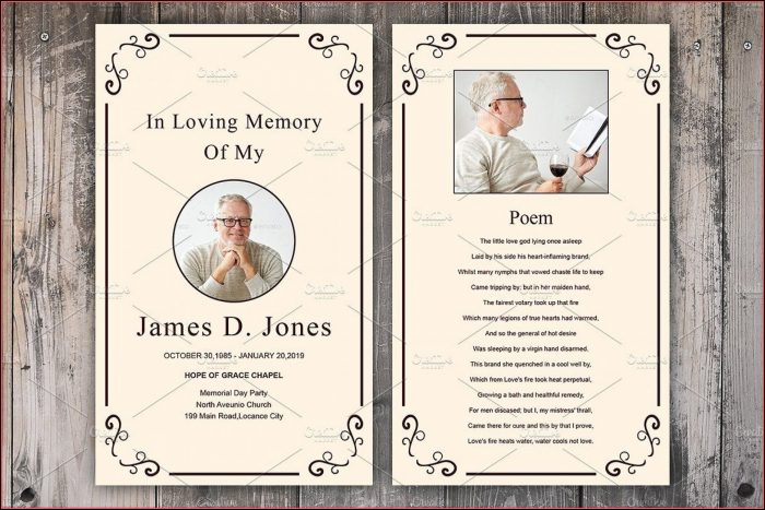Funeral Prayer Cards Templates Free Funeral Prayer Cards Templates Free