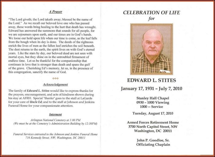 Funeral Service Template Publisher Funeral Service Template Publisher