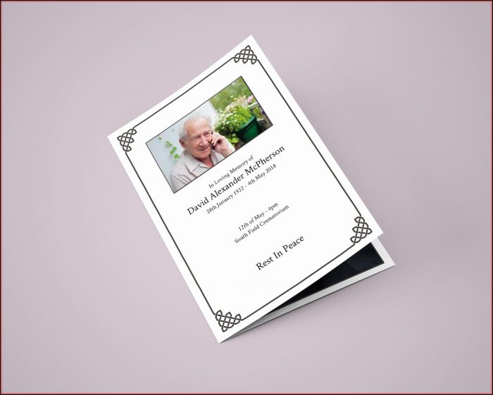 Funeral Service Template Uk Free Funeral Service Template Uk Free