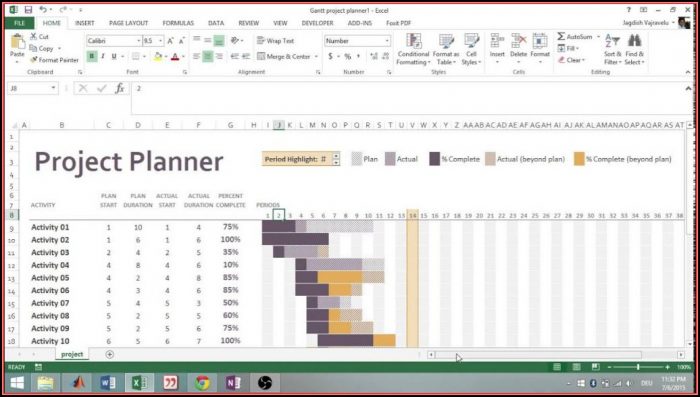 Gantt Chart Template Excel 2013 Free Download Gantt Chart Template Excel 2013 Free Download