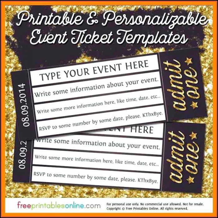 Great Gatsby Prom Ticket Template Great Gatsby Prom Ticket Template