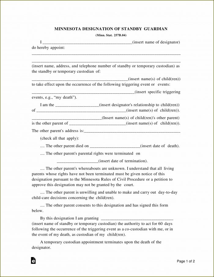 Guardianship Forms If Parents Die Guardianship Forms If Parents Die