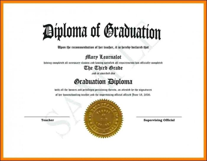 High School Diploma Template With Seal Free High School Diploma Template With Seal Free
