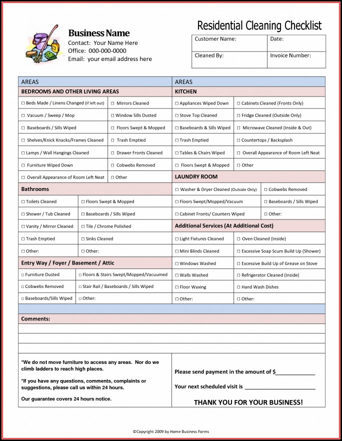 House Cleaning Estimate Template House Cleaning Estimate Template
