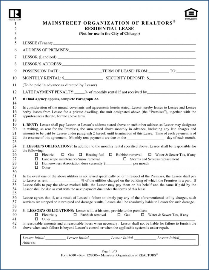 Housing Lease Template Free Housing Lease Template Free