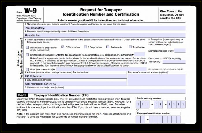 How To Get A W9 Form From A Company How To Get A W9 Form From A Company