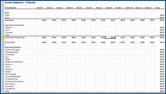 Income Statement Format Excel Free Download Income Statement Format Excel Free Download