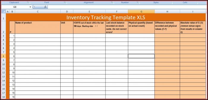 Inventory Tracking Excel Template Inventory Tracking Excel Template