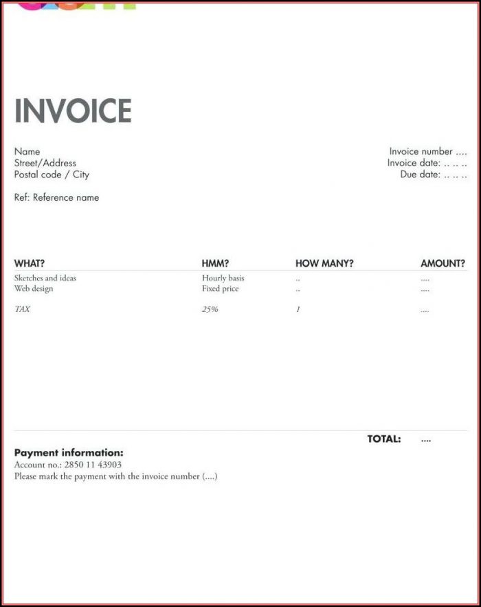 Invoice Format In Openoffice Invoice Format In Openoffice