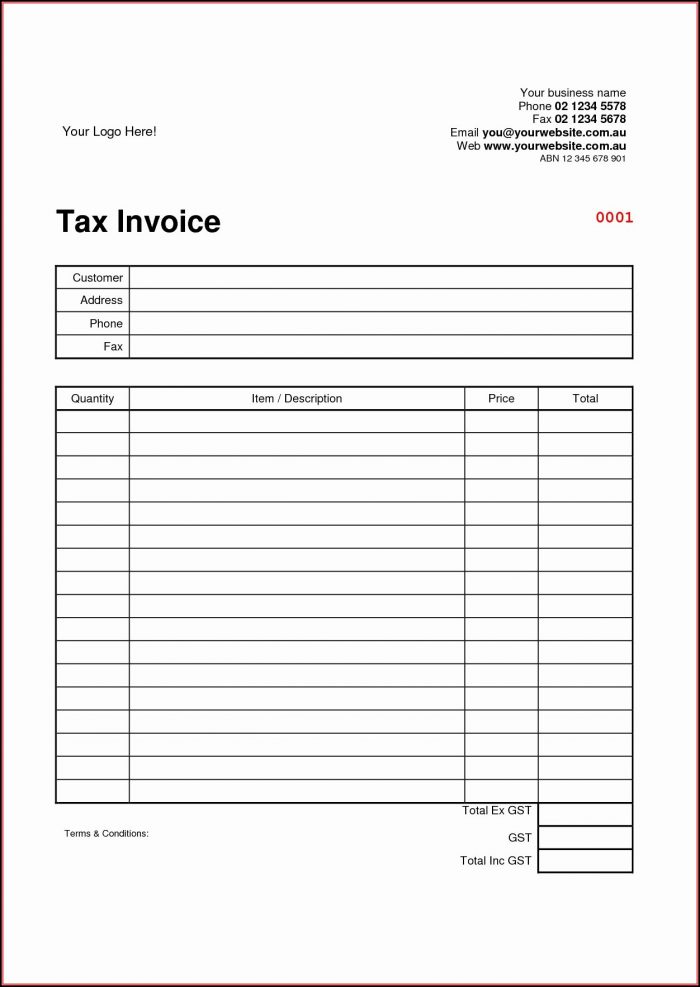 Invoice Template Spreadsheet Invoice Template Spreadsheet