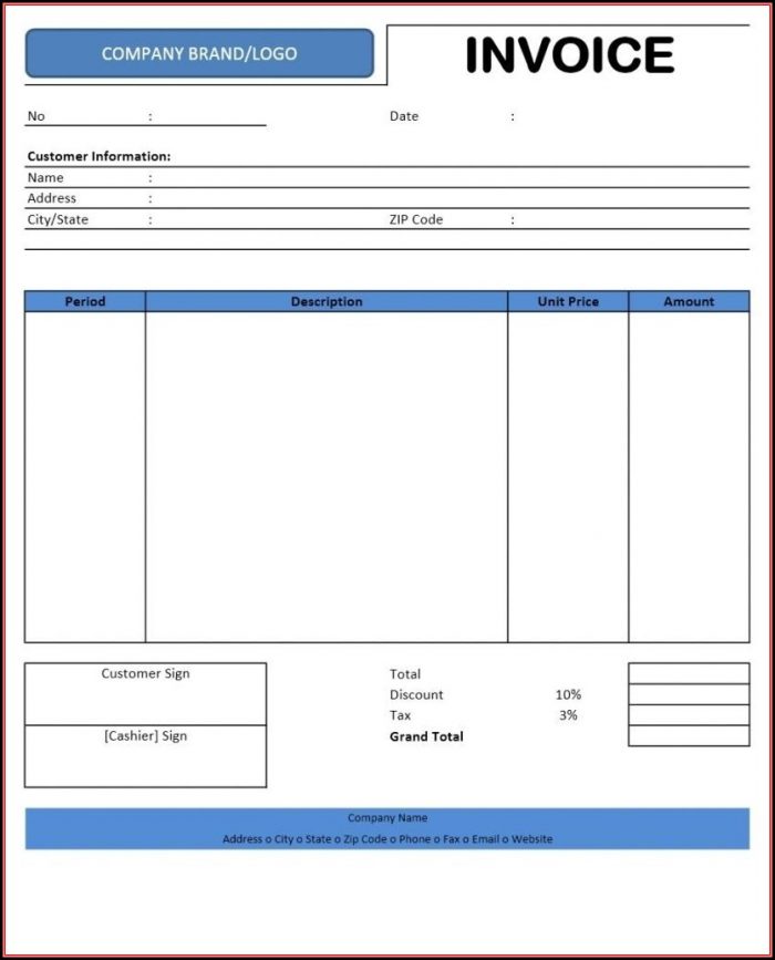 Invoice Template Word 2007 Free Download Invoice Template Word 2007 Free Download