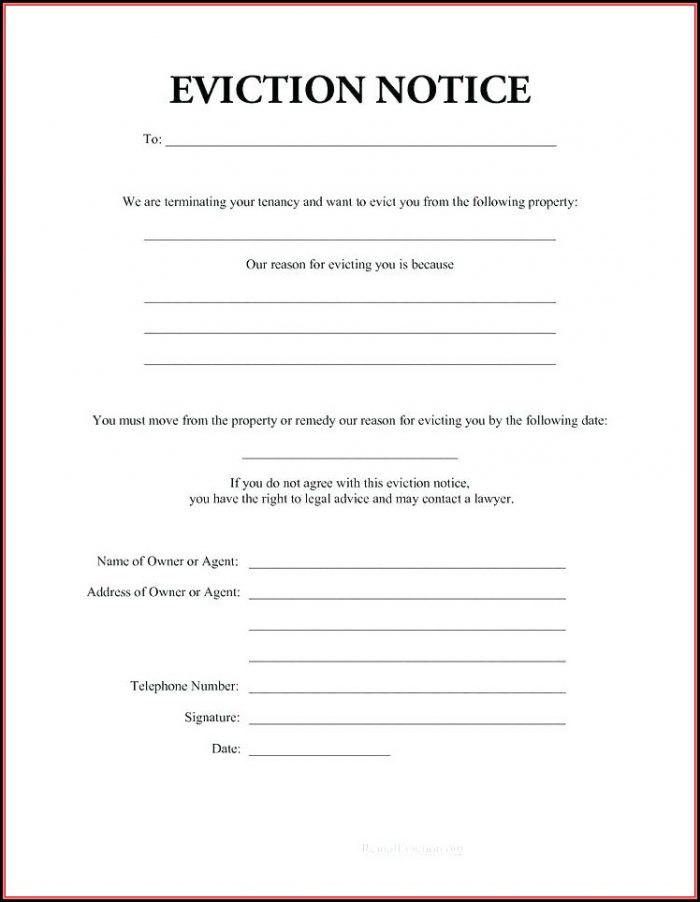 Lodger Eviction Notice Template California Lodger Eviction Notice Template California