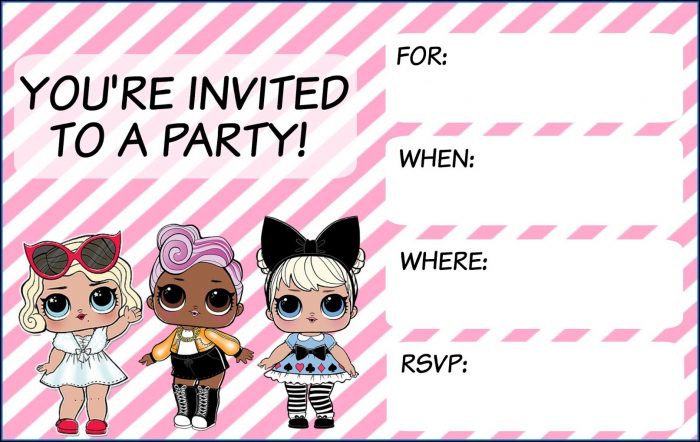 Lol Surprise Party Invite Template Lol Surprise Party Invite Template
