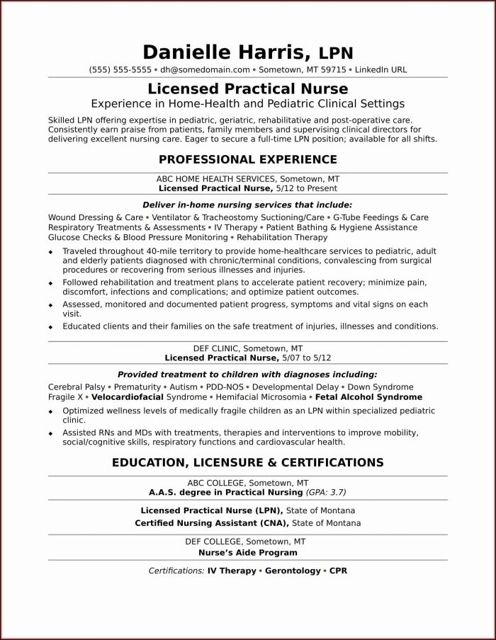 Lpn Student Resume Template Lpn Student Resume Template