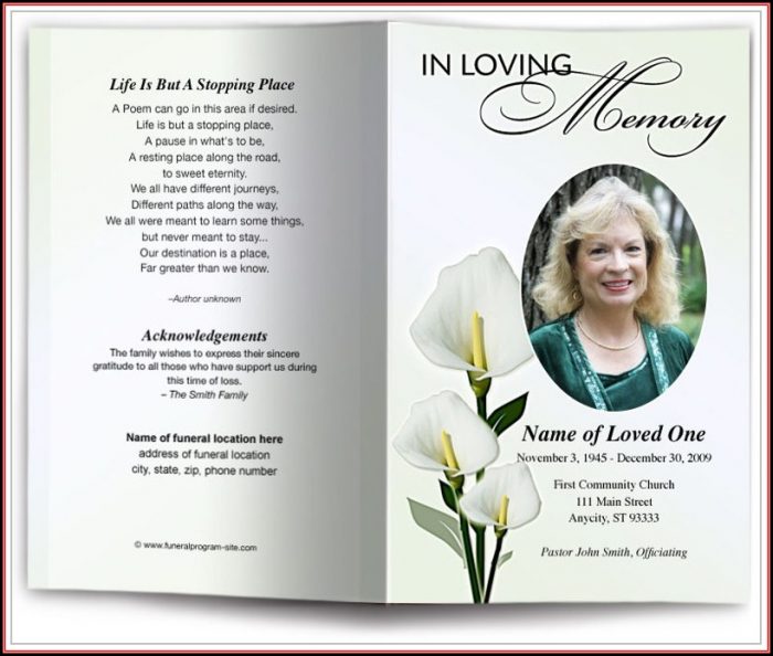Memorial Card Template Indesign Memorial Card Template Indesign