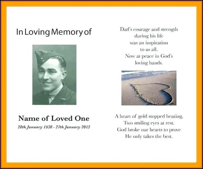 Memorial Card Template Microsoft Word Memorial Card Template Microsoft Word