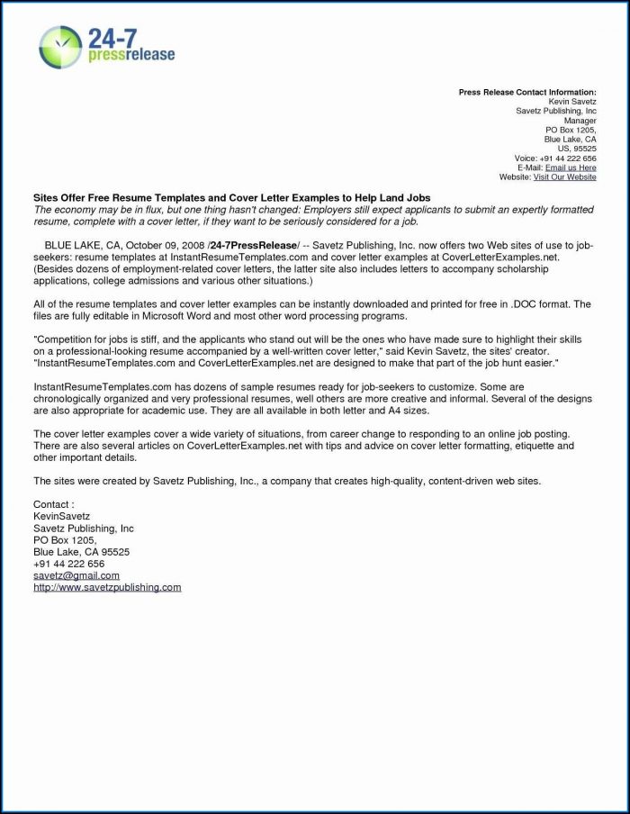 Microsoft Word Resume Cover Letter Template Free Microsoft Word Resume Cover Letter Template Free