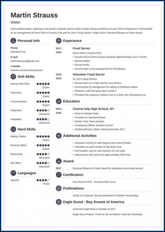 My First Resume Template Australia My First Resume Template Australia
