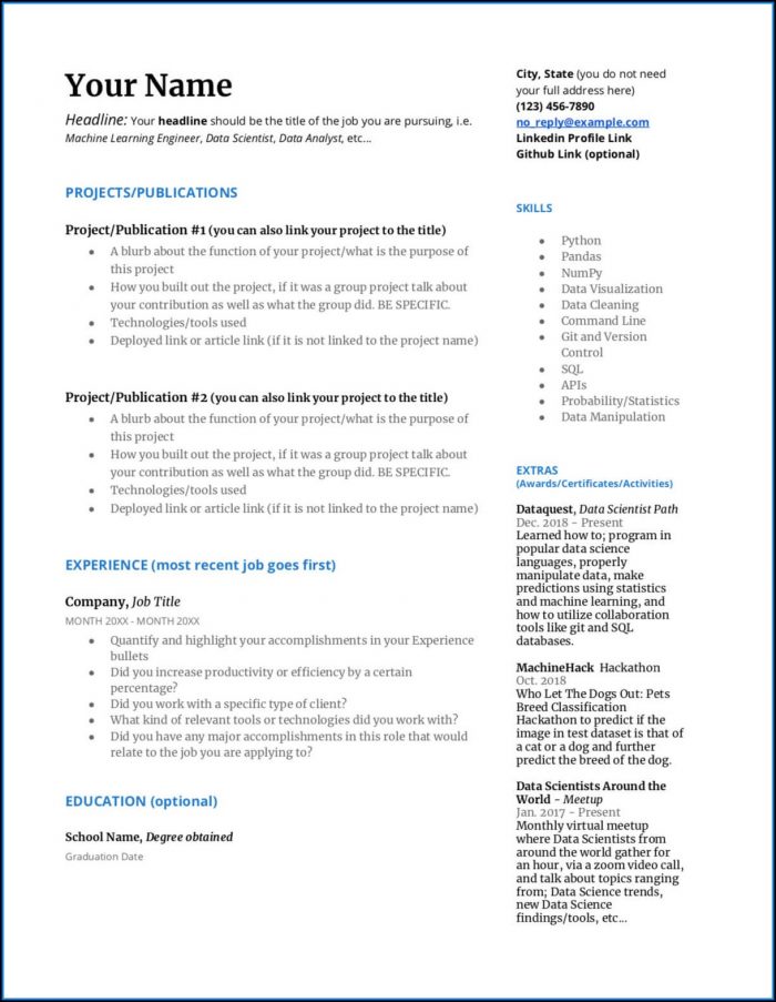My First Resume Template Free My First Resume Template Free
