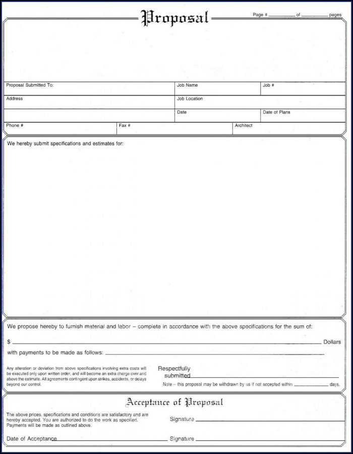 Painting Proposal Template Pdf Painting Proposal Template Pdf