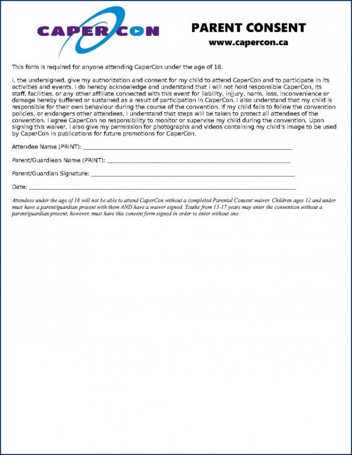 Parental Consent Form Template Travel Uk Parental Consent Form Template Travel Uk