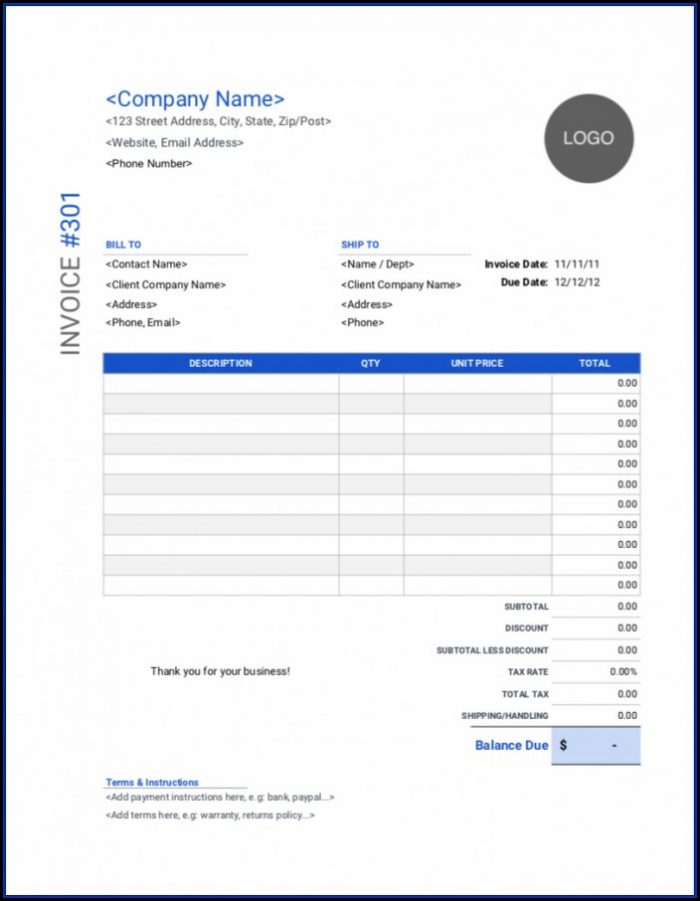 Personal Invoice Template Free Personal Invoice Template Free