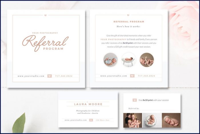 Photography Referral Card Templates Photography Referral Card Templates