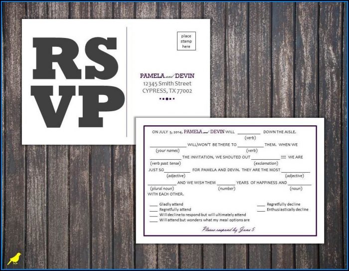 Postcard Rsvp Template Free Postcard Rsvp Template Free
