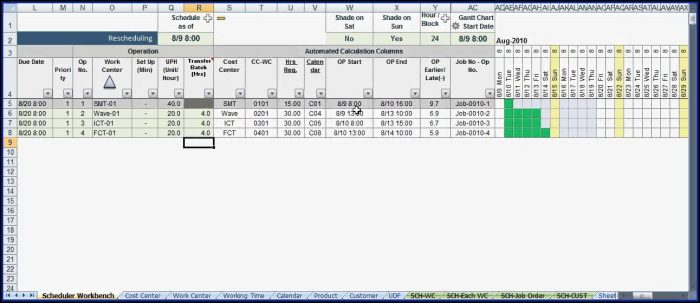 Production Schedule Template Excel Production Schedule Template Excel